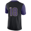 Image of #18 Washington Huskies Football Game Jersey – Black 2019