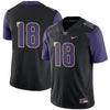 Image of #18 Washington Huskies Football Game Jersey – Black 2019