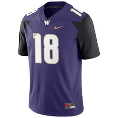 #18 Washington Huskies Football Game Jersey – Purple 2019