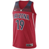 Image of #19 Arizona Wildcats Hyper Elite Basketball Jersey – Red 2019