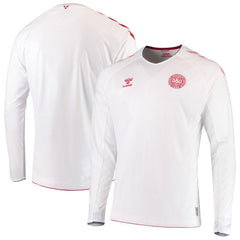 Denmark National Team/19 Away Long Sleeve Jersey - White 2019