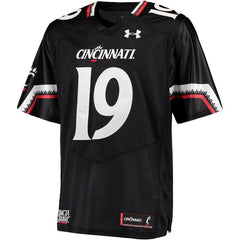 #19 Cincinnati Bearcats Under Armour Premier Jersey - Black 2019