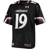 Image of #19 Cincinnati Bearcats Under Armour Premier Jersey - Black 2019