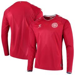 Denmark National Team/19 Home Long Sleeve Jersey - Red 2019