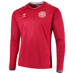 Denmark National Team/19 Home Long Sleeve Jersey - Red 2019