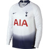 Image of Tottenham Hotspur/19 Home Stadium Replica Patch Long Sleeve Jersey – White 2019