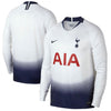 Image of Tottenham Hotspur/19 Home Stadium Replica Patch Long Sleeve Jersey – White 2019