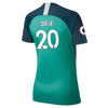 Image of Dele Alli Tottenham Hotspur Women's/19 Stadium Replica Third Player Jersey – Teal 2019