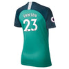 Image of Christian Eriksen Tottenham Hotspur Women's/19 Stadium Replica Third Player Jersey – Teal 2019