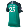 Image of Christian Eriksen Tottenham Hotspur Youth/19 Stadium Replica Third Player Jersey – Teal 2019