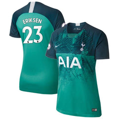 Christian Eriksen Tottenham Hotspur Women's/19 Stadium Replica Third Player Jersey – Teal 2019