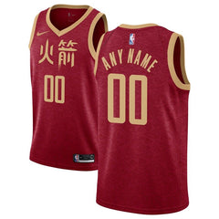 Houston Rockets/19 Swingman Custom Jersey - City Edition - Red 2019