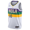 Image of New Orleans Pelicans/19 Swingman Custom Jersey - City Edition - White 2019