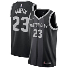 Blake Griffin Detroit Pistons Youth/19 Swingman Jersey – City Edition – Black 2019