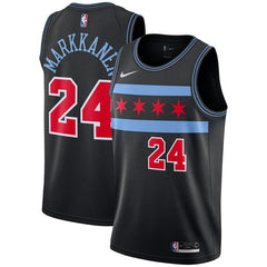 Lauri Markkanen Chicago Bulls Youth/19 Swingman Jersey – City Edition – Black 2019