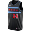 Image of Lauri Markkanen Chicago Bulls Youth/19 Swingman Jersey – City Edition – Black 2019