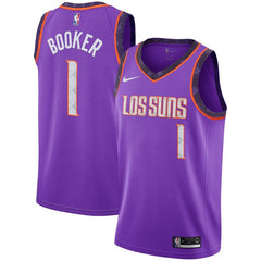 Devin Booker Phoenix Suns Youth/19 Swingman Jersey – City Edition – Purple 2019