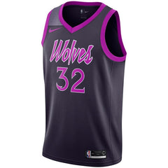 Karl-Anthony Towns Minnesota Timberwolves Youth/19 Swingman Jersey – City Edition – Purple 2019