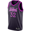 Image of Karl-Anthony Towns Minnesota Timberwolves Youth/19 Swingman Jersey – City Edition – Purple 2019