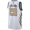 Image of John Collins Atlanta Hawks Youth/19 Swingman Jersey – City Edition – White 2019