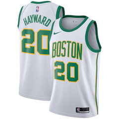 Gordon Hayward Boston Celtics Youth/19 Swingman Jersey – City Edition – White 2019