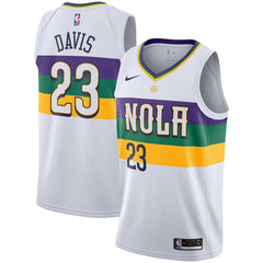 Anthony Davis New Orleans Pelicans Youth/19 Swingman Jersey – City Edition – White 2019