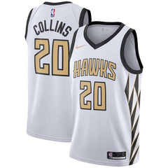 John Collins Atlanta Hawks Youth/19 Swingman Jersey – City Edition – White 2019