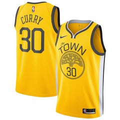 Stephen Curry Golden State Warriors/19 Swingman Jersey Gold – Earned Edition 2019