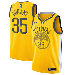 Kevin Durant Golden State Warriors/19 Swingman Jersey Gold – Earned Edition 2019