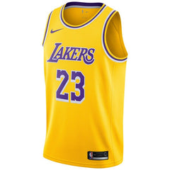 LeBron James Los Angeles Lakers Youth/19 Swingman Jersey Gold – Icon Edition 2019