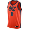 Image of Russell Westbrook Oklahoma City Thunder/19 Swingman Jersey Orange – Earned Edition 2019