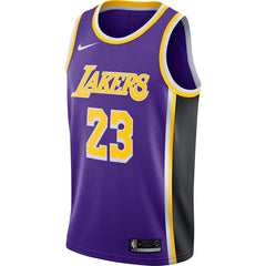 LeBron James Los Angeles Lakers Youth/19 Swingman Jersey Purple – Statement Edition 2019
