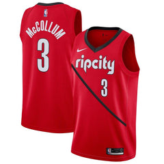 C.J. McCollum Portland Trail Blazers/19 Swingman Jersey Red – Earned Edition 2019