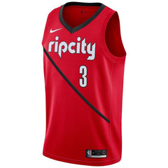 C.J. McCollum Portland Trail Blazers/19 Swingman Jersey Red – Earned Edition 2019