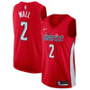 Image of John Wall Washington Wizards Youth/19 Swingman Jersey Red – Earned Edition 2019