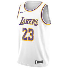 LeBron James Los Angeles Lakers Youth/19 Swingman Jersey White – Association Edition 2019