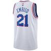 Image of Joel Embiid Philadelphia 76ers Youth/19 Swingman Jersey White – Earned Edition 2019