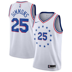 Ben Simmons Philadelphia 76ers/19 Swingman Jersey White – Earned Edition 2019