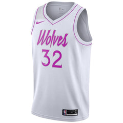 Karl-Anthony Towns Minnesota Timberwolves/19 Swingman Jersey White – Earned Edition 2019