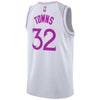 Image of Karl-Anthony Towns Minnesota Timberwolves/19 Swingman Jersey White – Earned Edition 2019