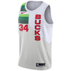 Image of Giannis Antetokounmpo Milwaukee Bucks/19 Swingman Jersey White – Earned Edition 2019