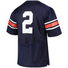 Image of #2 Auburn Tigers Under Armour Replica Football Jersey - Navy 2019