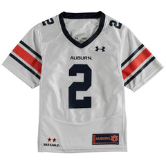 #2 Auburn Tigers Under Armour Youth Replica Performance Football Jersey – White 2019