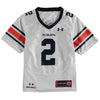 Image of #2 Auburn Tigers Under Armour Youth Replica Performance Football Jersey – White 2019