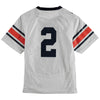 Image of #2 Auburn Tigers Under Armour Youth Replica Performance Football Jersey – White 2019