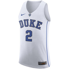 #2 Duke Blue Devils Hyper Elite Basketball Jersey – White 2019