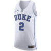 Image of #2 Duke Blue Devils Hyper Elite Basketball Jersey – White 2019