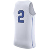 Image of #2 Duke Blue Devils Hyper Elite Basketball Jersey – White 2019