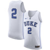 Image of #2 Duke Blue Devils Hyper Elite Basketball Jersey – White 2019