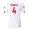 Image of Virgil Van Dijk Liverpool New Balance 2019/20 Away Player Jersey – White 2019